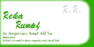 reka rumpf business card